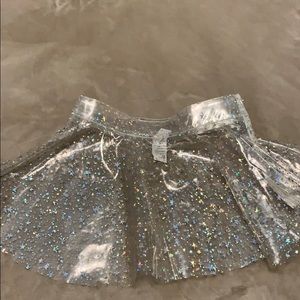 Silver Clear PVC skirt